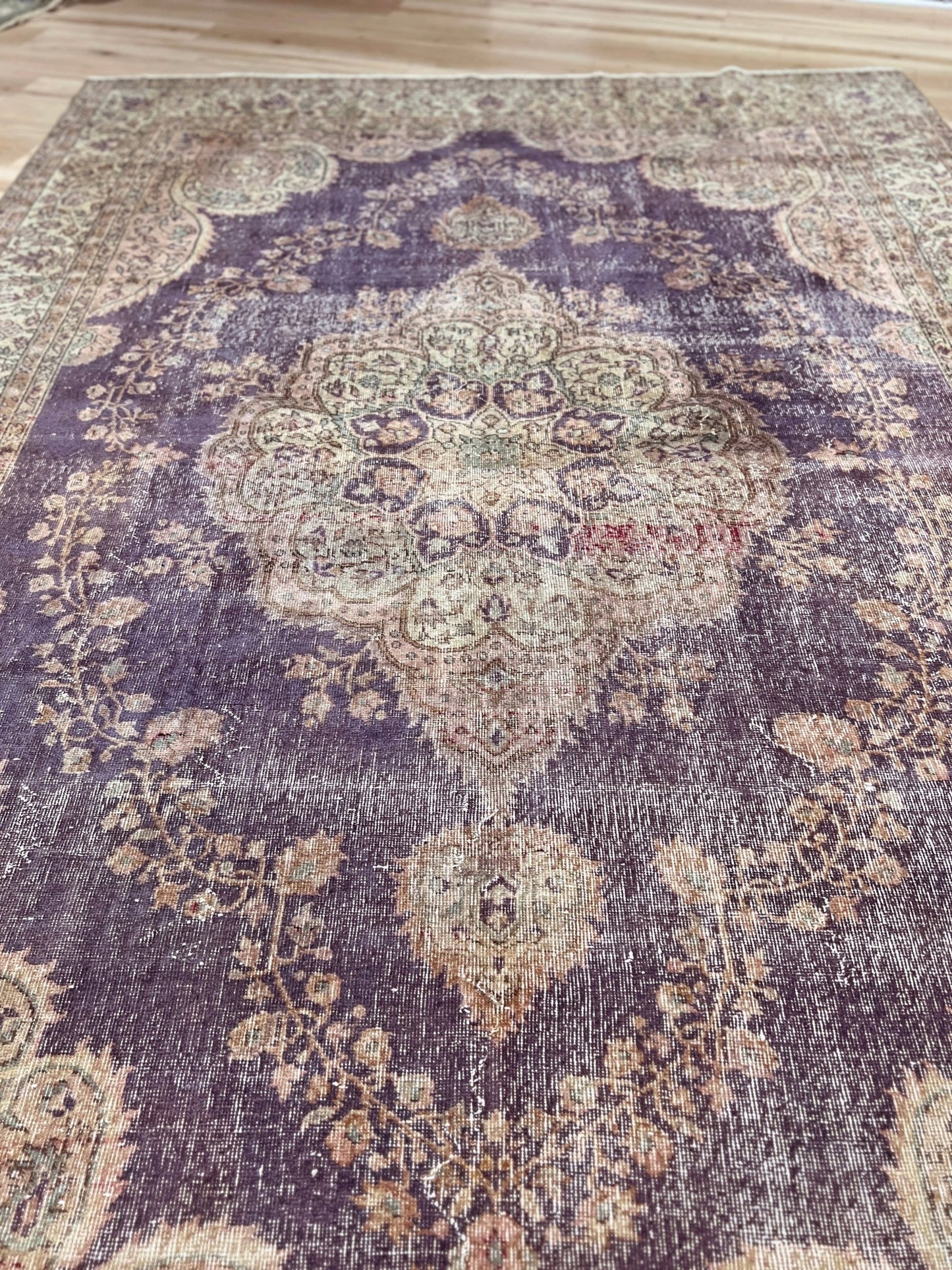 Muted distressed Vintage Turkish Rug shop san francisco bay area. Buy Oriental rug shop online rug shopping free shipping