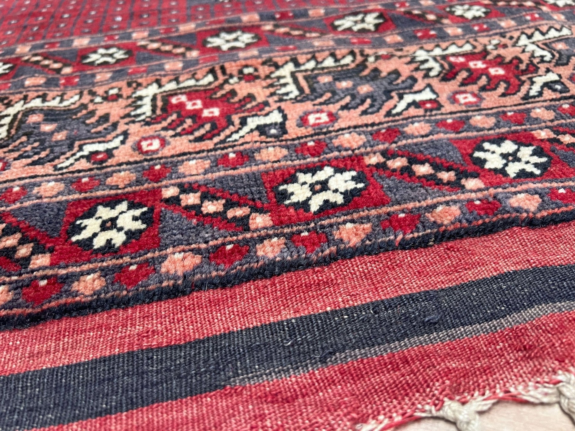Yagcibedir vintage turkish prayer rug. Small 3x5 handmade wool rug rug shop san francisco bay area. Buy handmade rug online