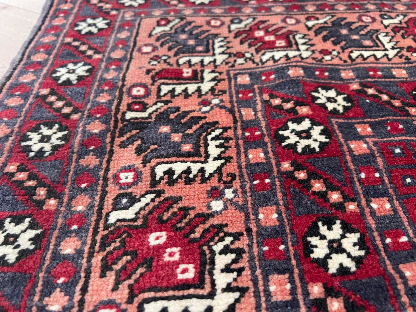 Yagcibedir vintage turkish prayer rug. Small 3x5 handmade wool rug rug shop san francisco bay area. Buy handmade rug online