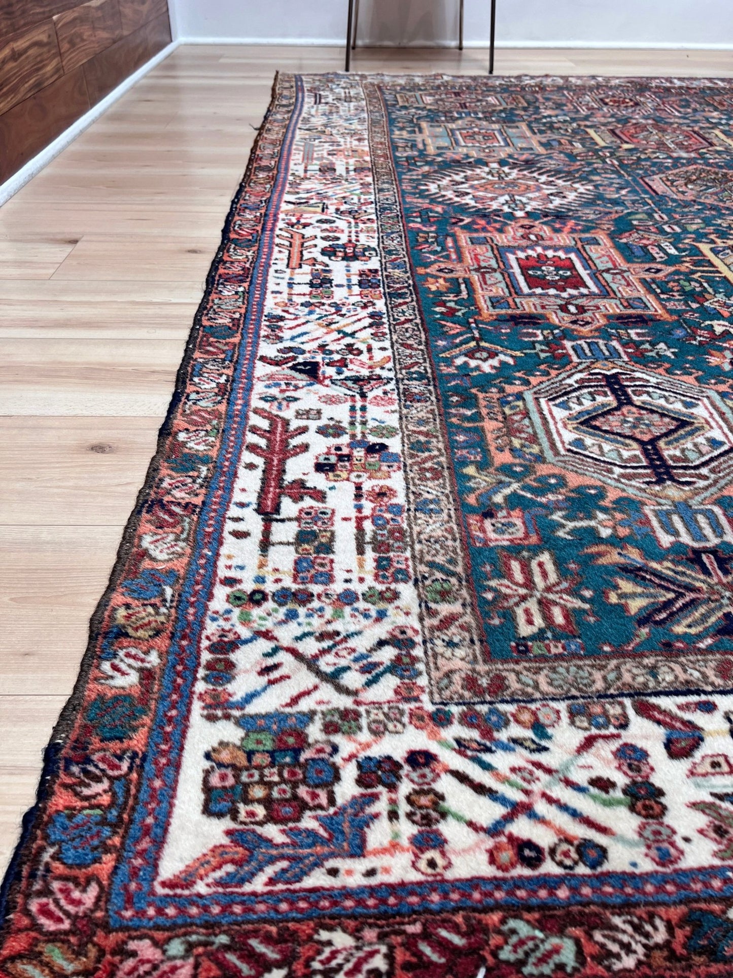 large karadja heriz persian aera rug. Oriental rug shop san francisco bay area. Buy handmade wool vintage rug online