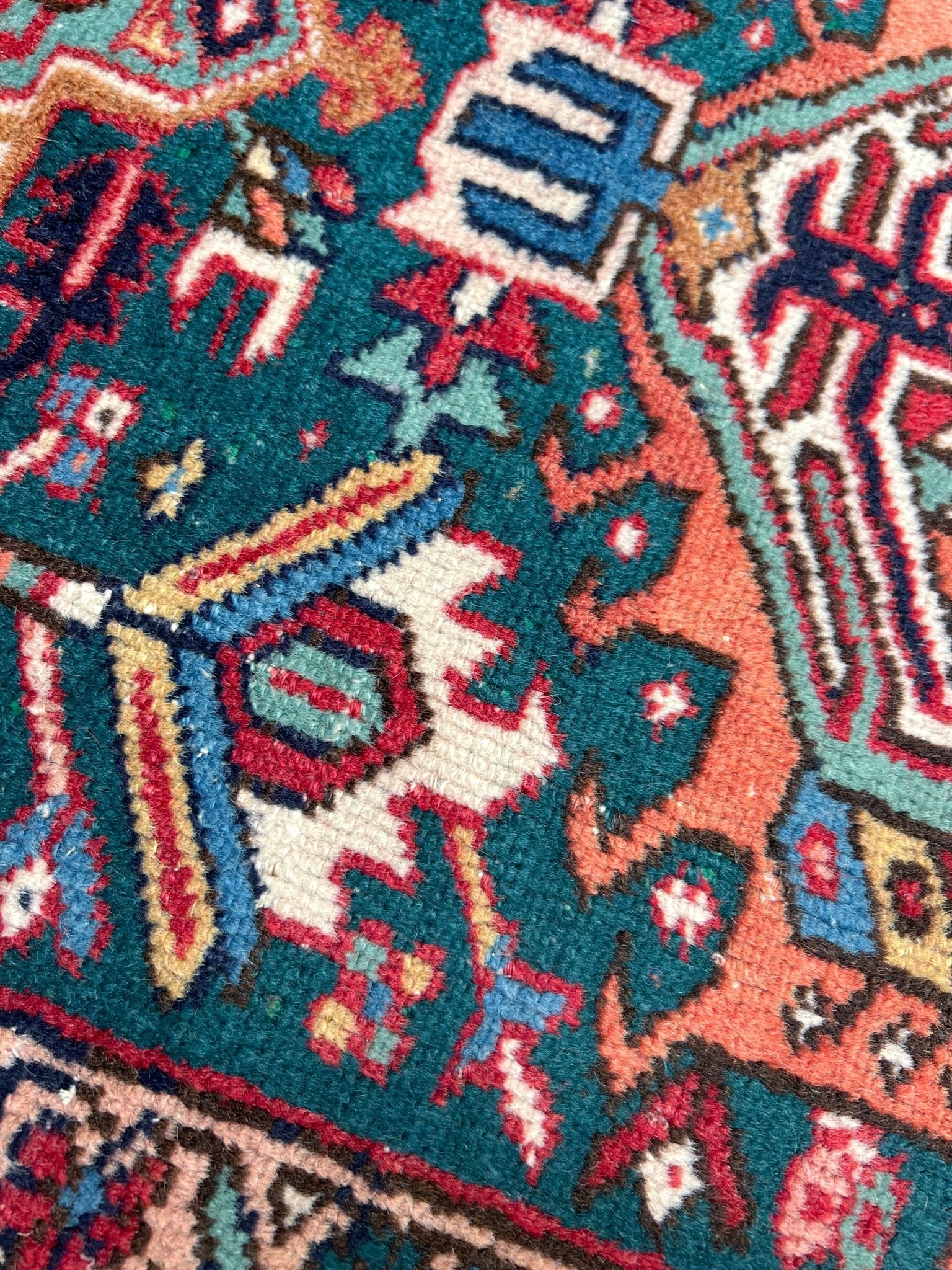 large karadja heriz persian aera rug. Oriental rug shop san francisco bay area. Buy handmade wool vintage rug online