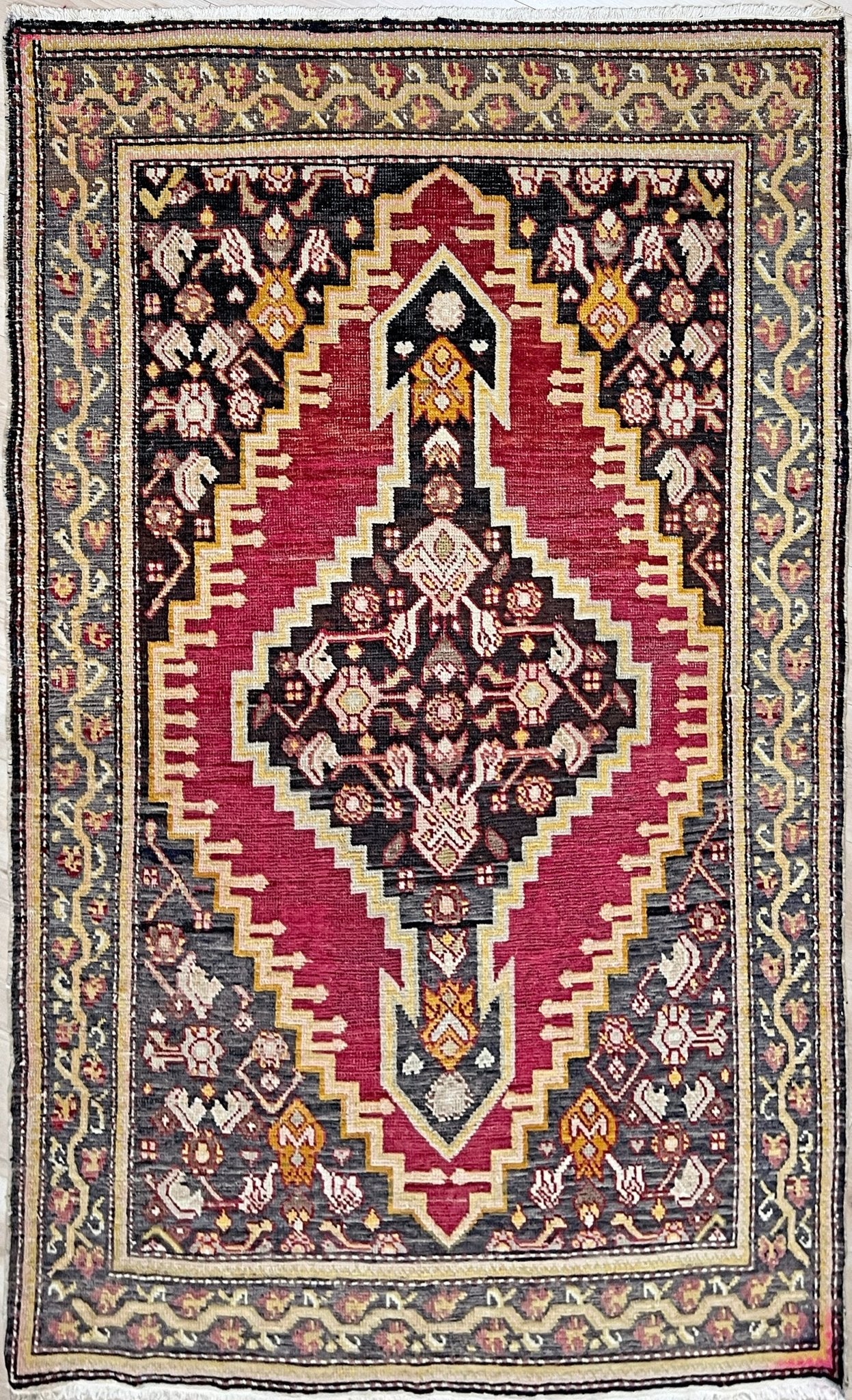 Derbend Caucasian 4x6 ft small Scatter handmade rug. Oriental rug shop San francisco bay area. Buy rug online free shipping