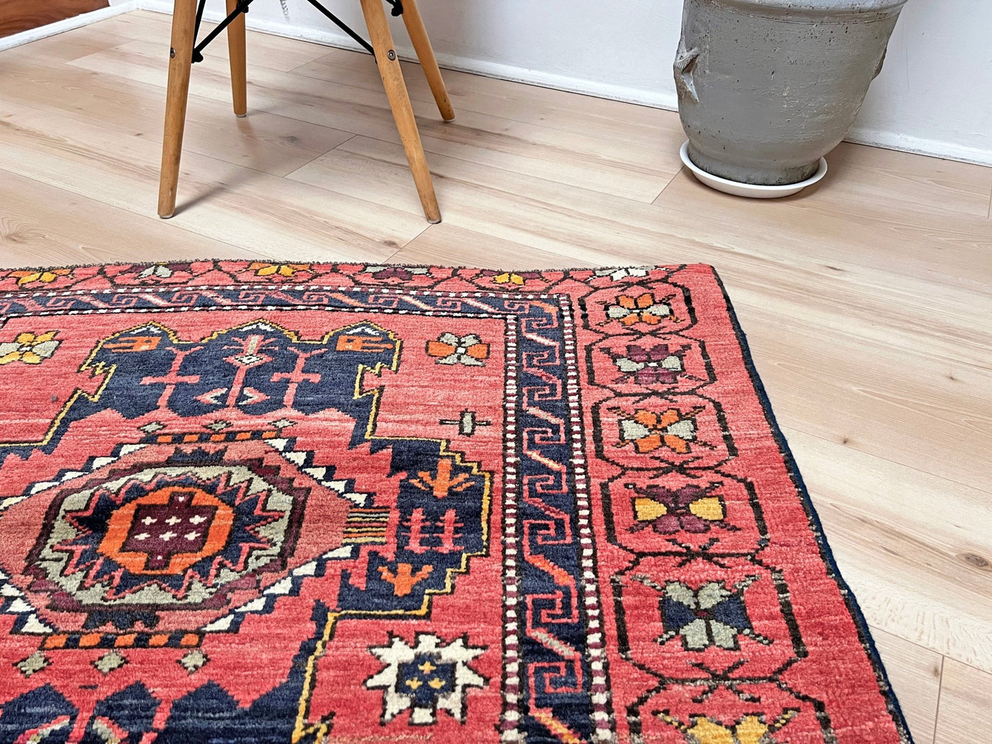 Derbend Caucasian vintage wide runner handmade rug. Oriental rug shop San francisco bay area. Buy rug online free shipping
