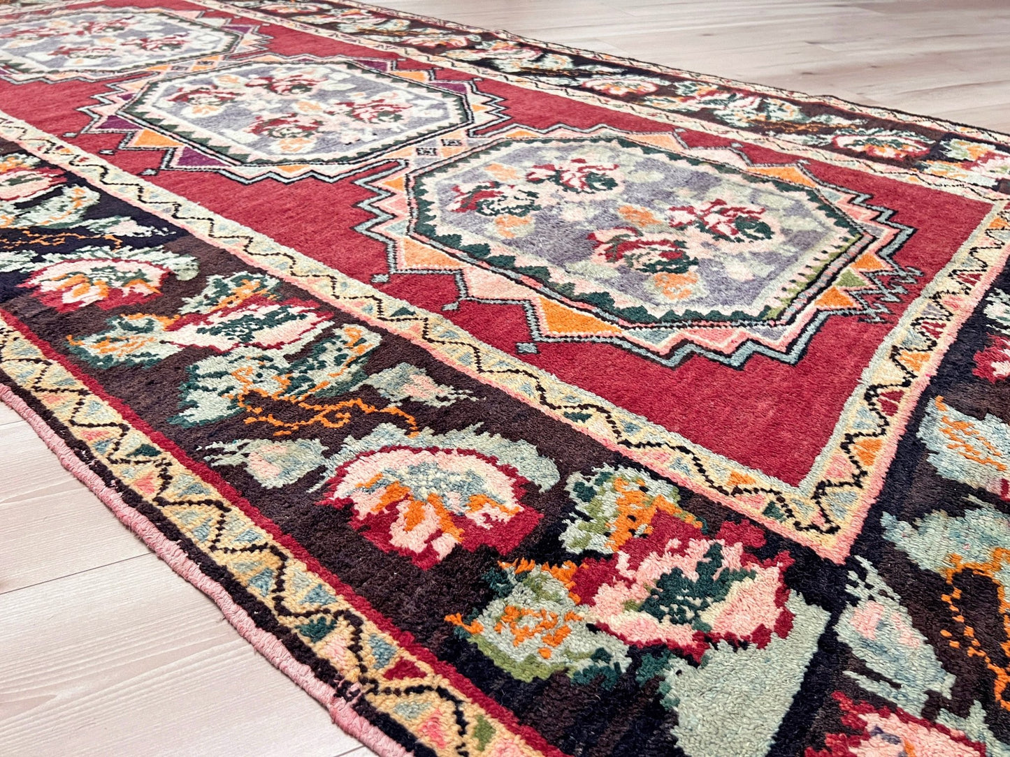 derbend karabagh caucasian rug. Oriental rug shop San Francisco Bay Area. Wide runner handmade wool rug. Buy rug online