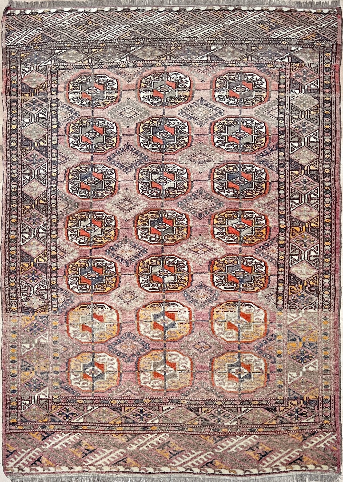 Bukhara Turkmen small wool rug for nursery, living room, bedroom, study, office. Oriental rug shop san francisco bay area