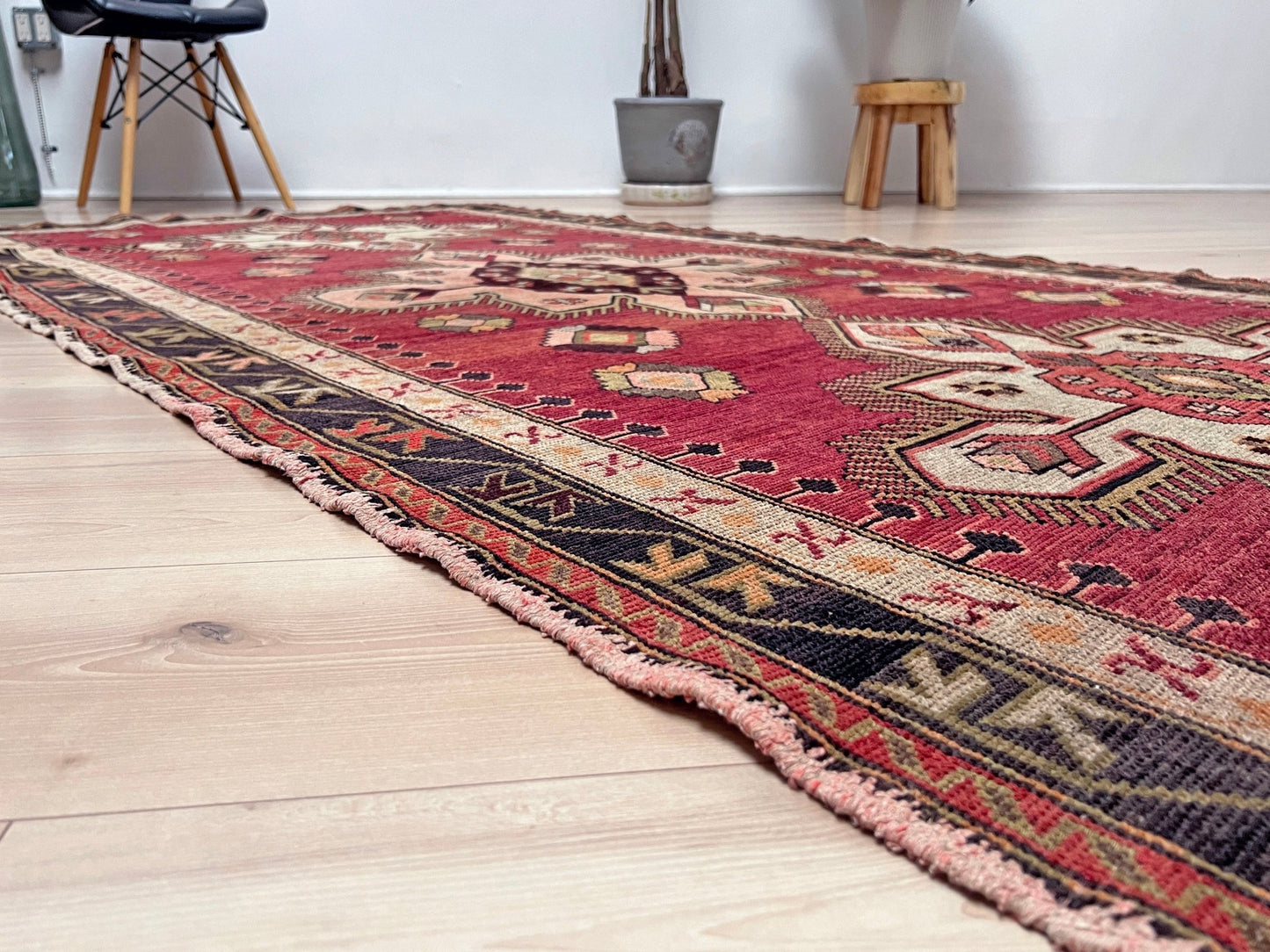 Antique Kuba Caucasian rug. Handmade wool wide runner rug. Oriental rug shop san francisco bay area. Buy rug online