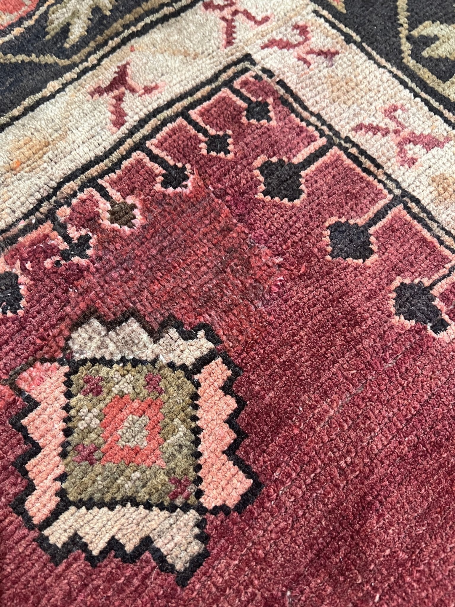 Antique Kuba Caucasian rug. Handmade wool wide runner rug. Oriental rug shop san francisco bay area. Buy rug online