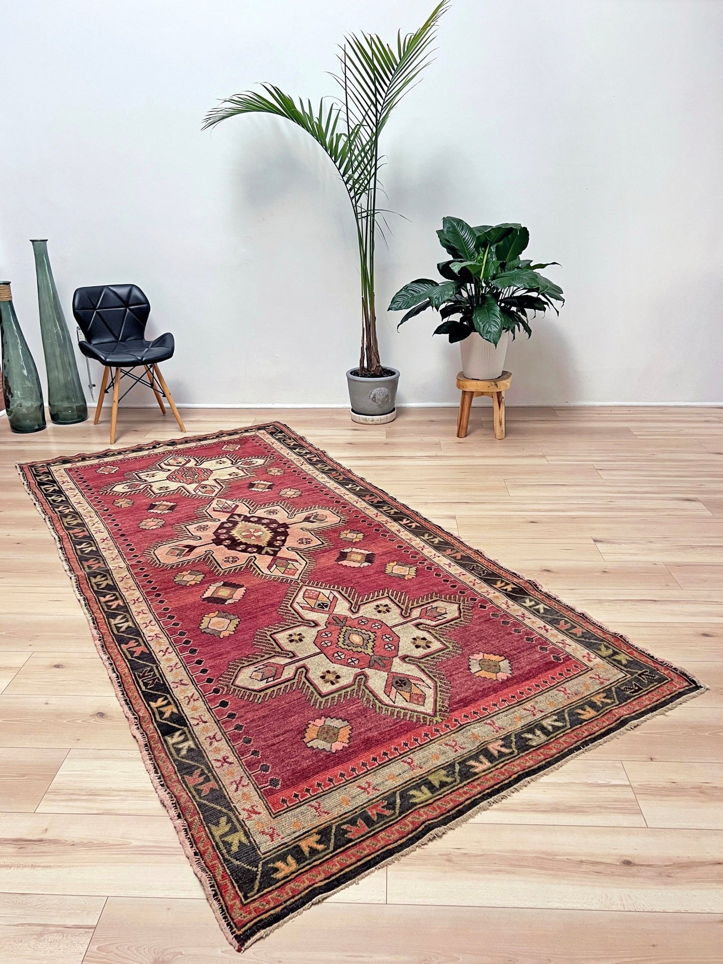 Antique Kuba Caucasian rug. Handmade wool wide runner rug. Oriental rug shop san francisco bay area. Buy rug online