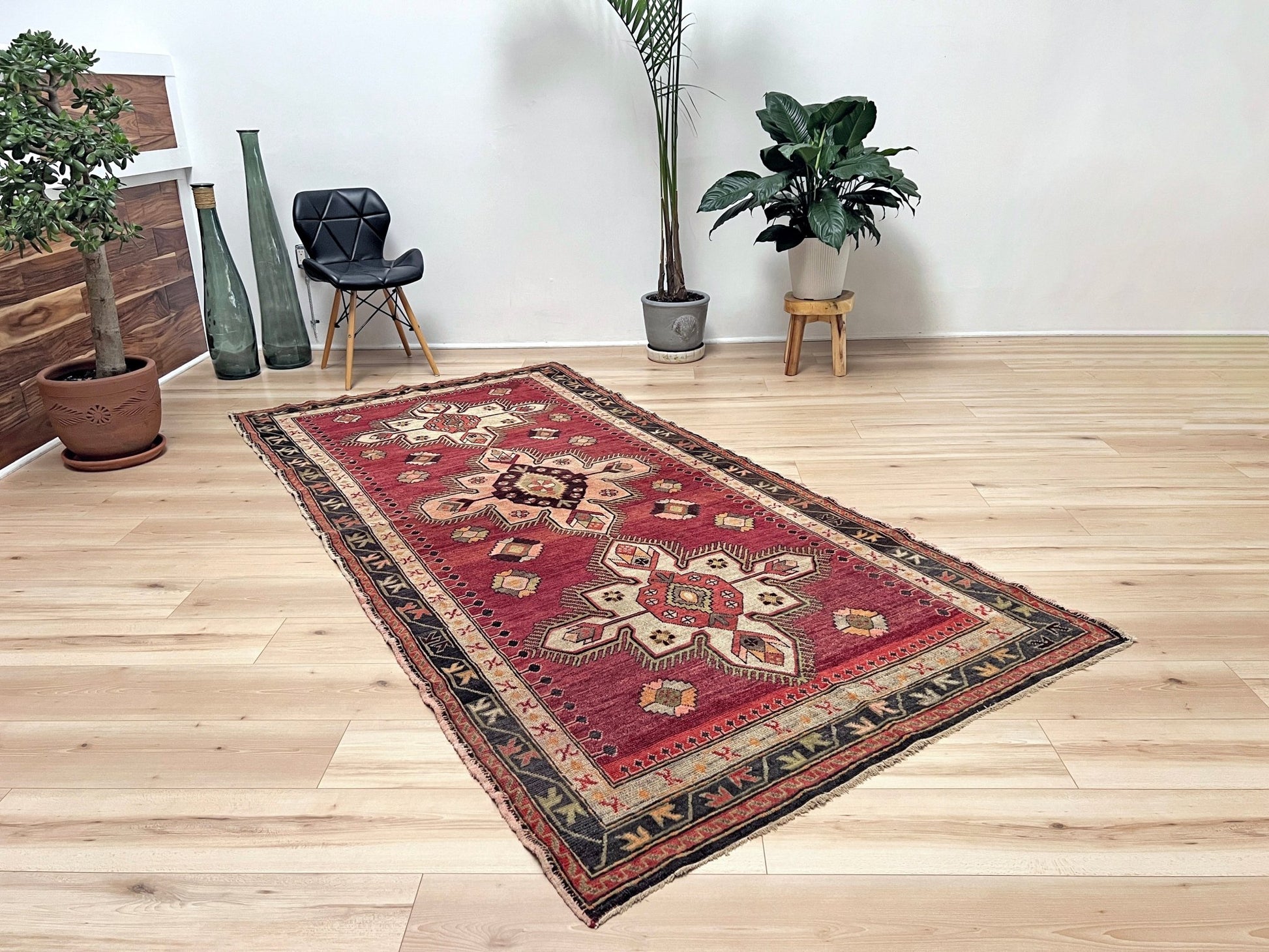 Antique Kuba Caucasian rug. Handmade wool wide runner rug. Oriental rug shop san francisco bay area. Buy rug online