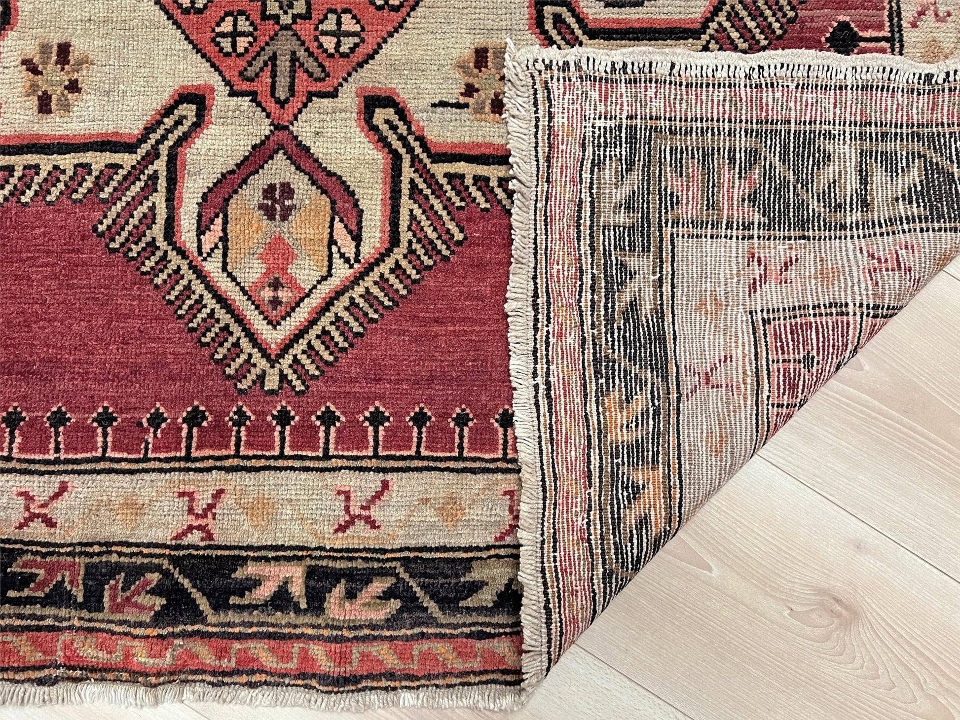 Antique Kuba Caucasian rug. Handmade wool wide runner rug. Oriental rug shop san francisco bay area. Buy rug online