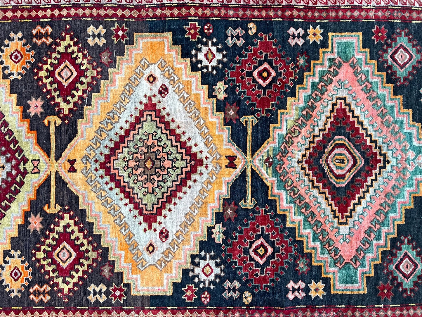 Kuba caucasian handmade wool vintage wide runner rug. Buy oriental rug shop san francisco bay area. Buy rug online free