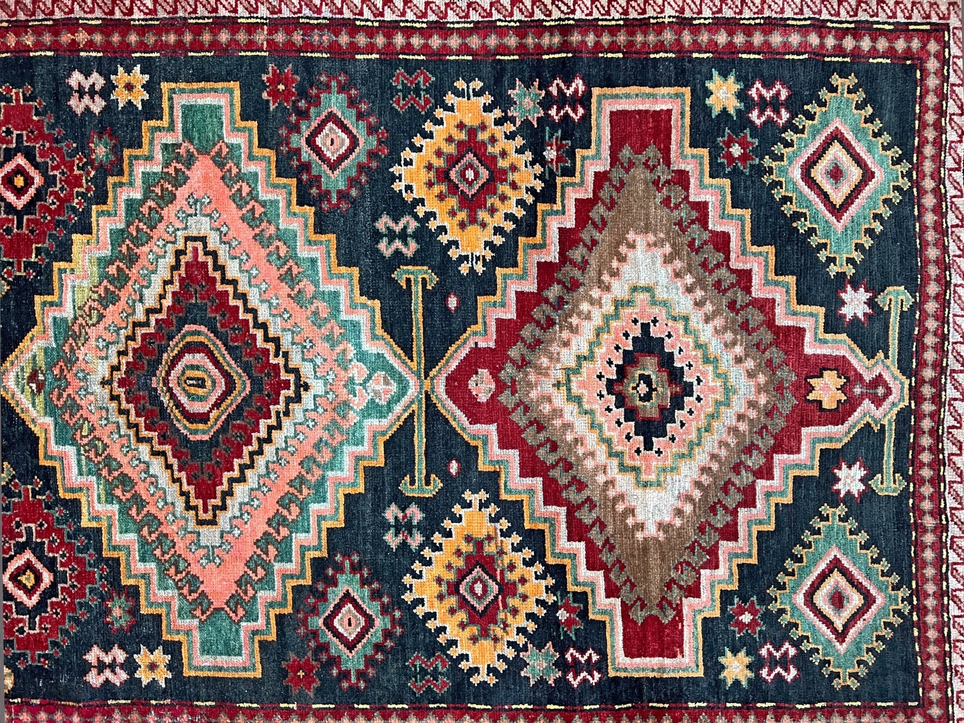 Kuba caucasian handmade wool vintage wide runner rug. Buy oriental rug shop san francisco bay area. Buy rug online free