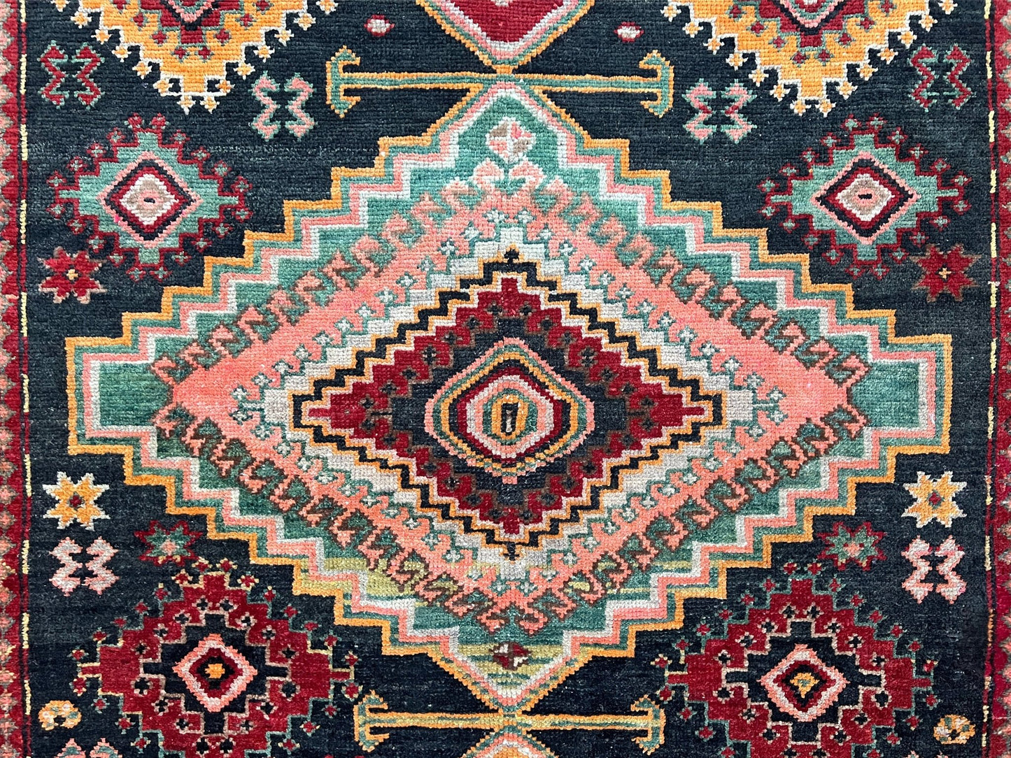 Kuba caucasian handmade wool vintage wide runner rug. Buy oriental rug shop san francisco bay area. Buy rug online free