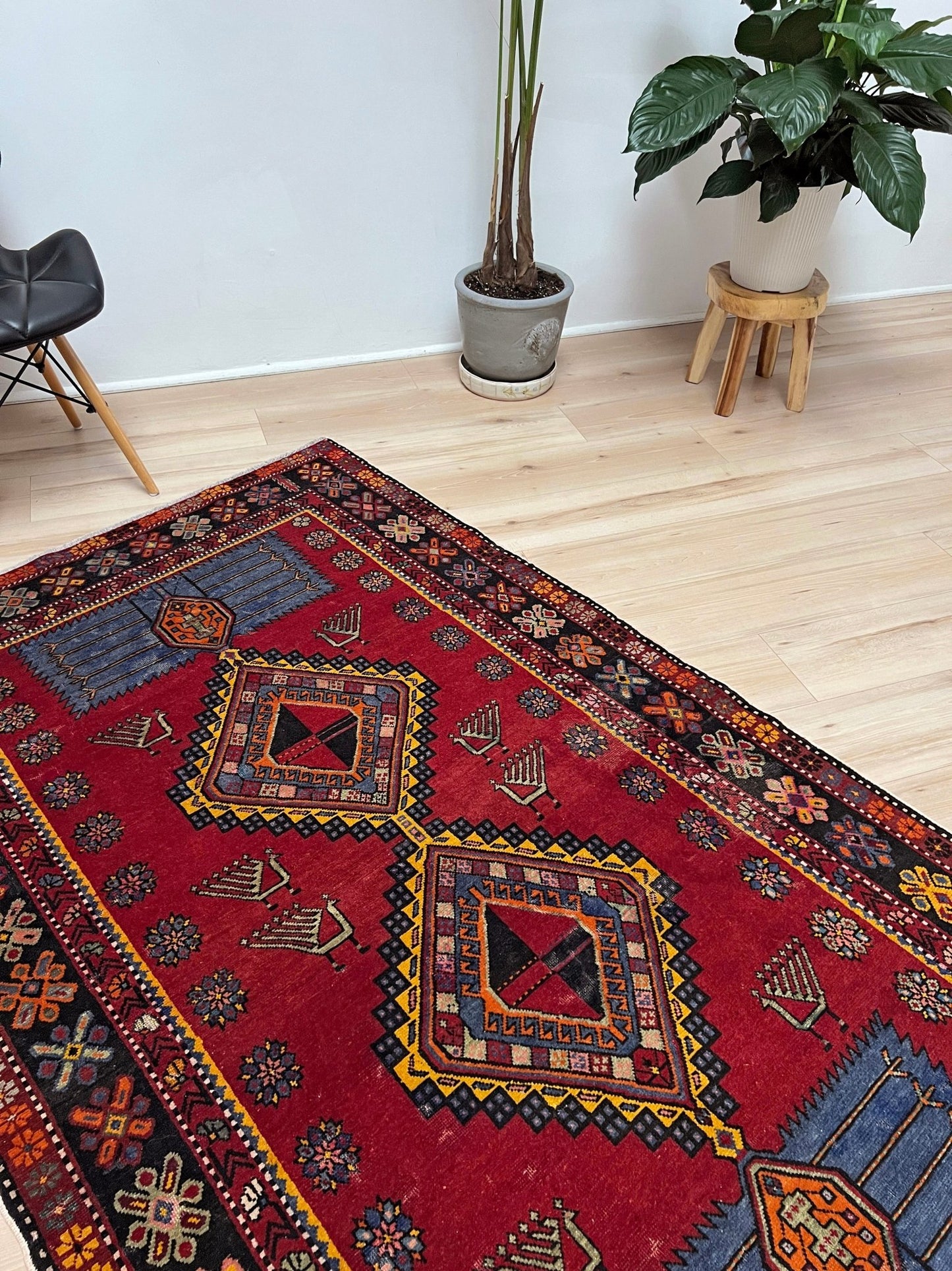 Armenian peacock caucasian rug. Handmade scatter small rug shop san francisco bay area. Buy wool antique rug online