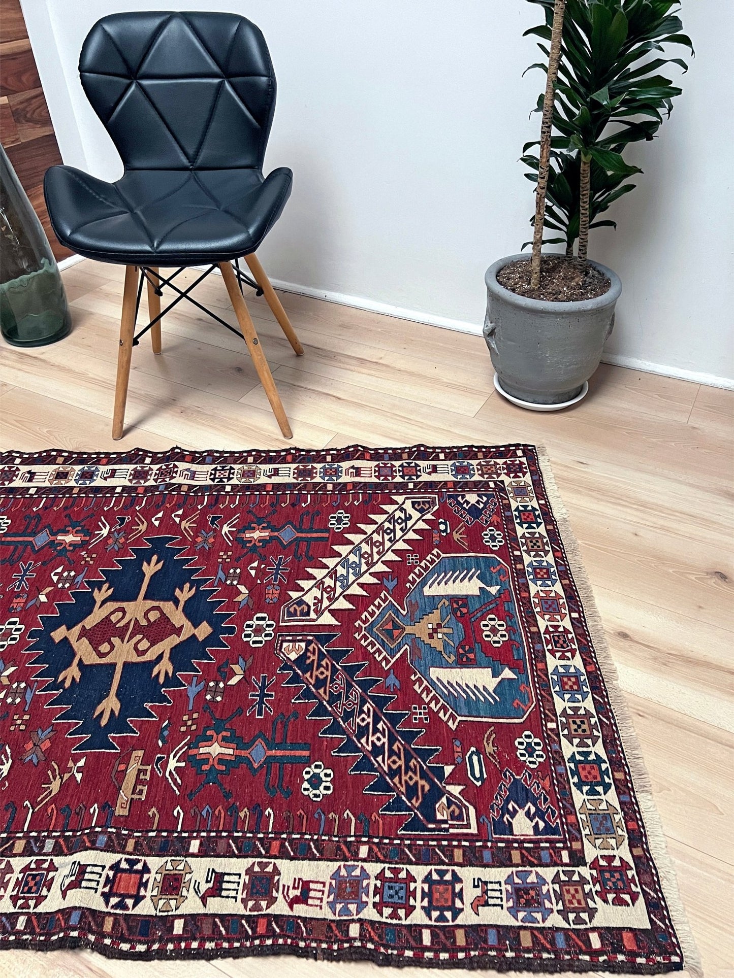 Shahsavan soumak small handmade wool persian rug shop san francisco bay area. Buy handmade wool rug online free shipping