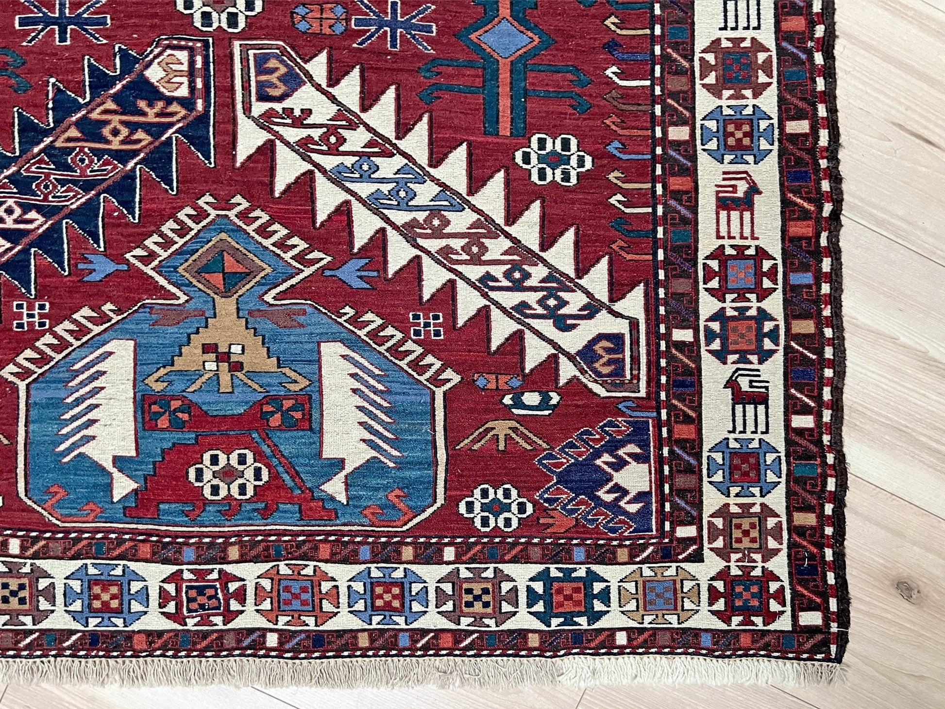 Shahsavan soumak small handmade wool persian rug shop san francisco bay area. Buy handmade wool rug online free shipping