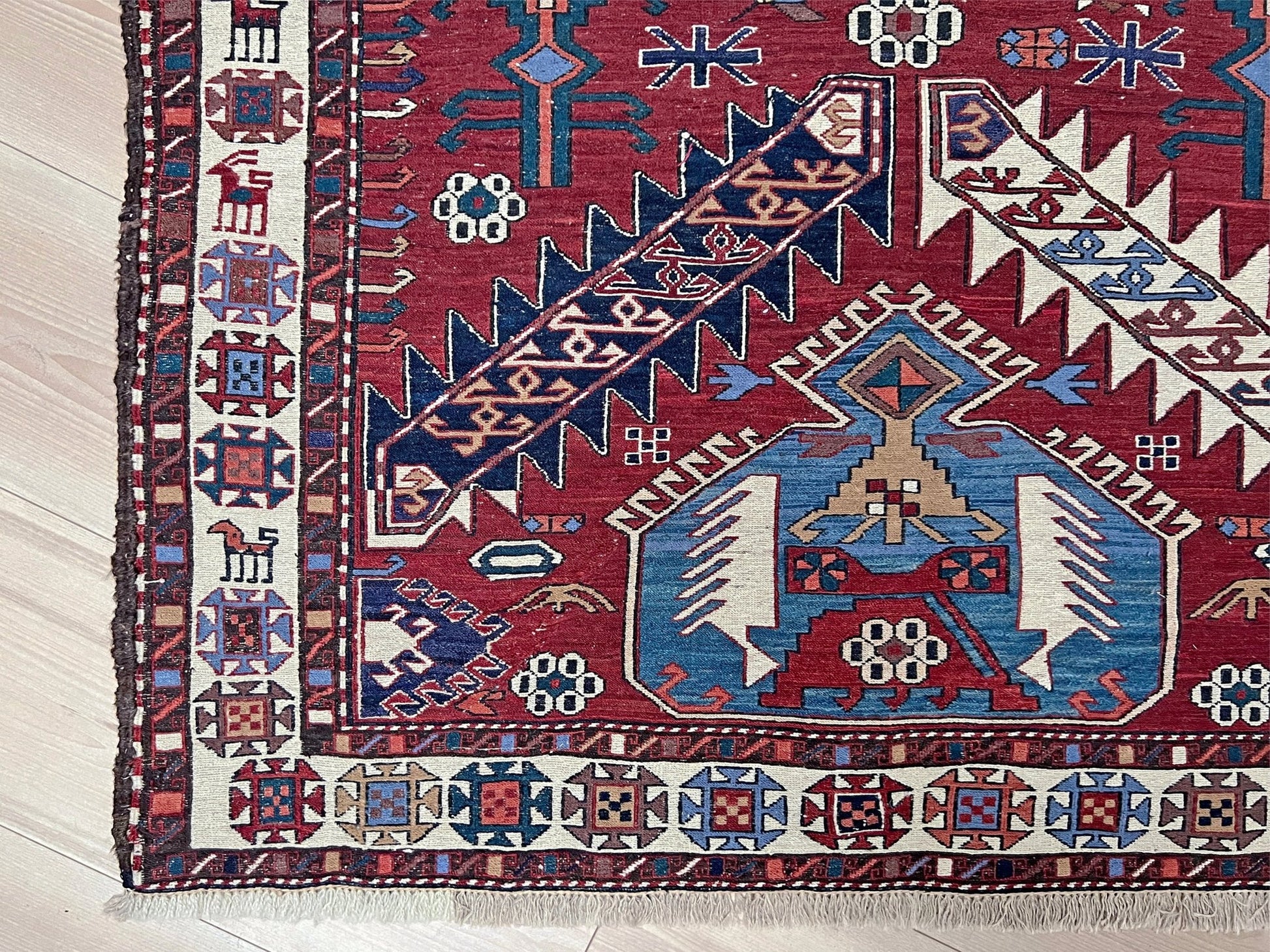 Shahsavan soumak small handmade wool persian rug shop san francisco bay area. Buy handmade wool rug online free shipping