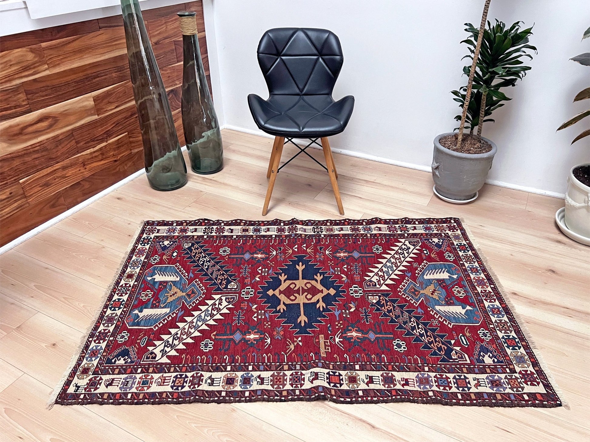 Shahsavan soumak small handmade wool persian rug shop san francisco bay area. Buy handmade wool rug online free shipping