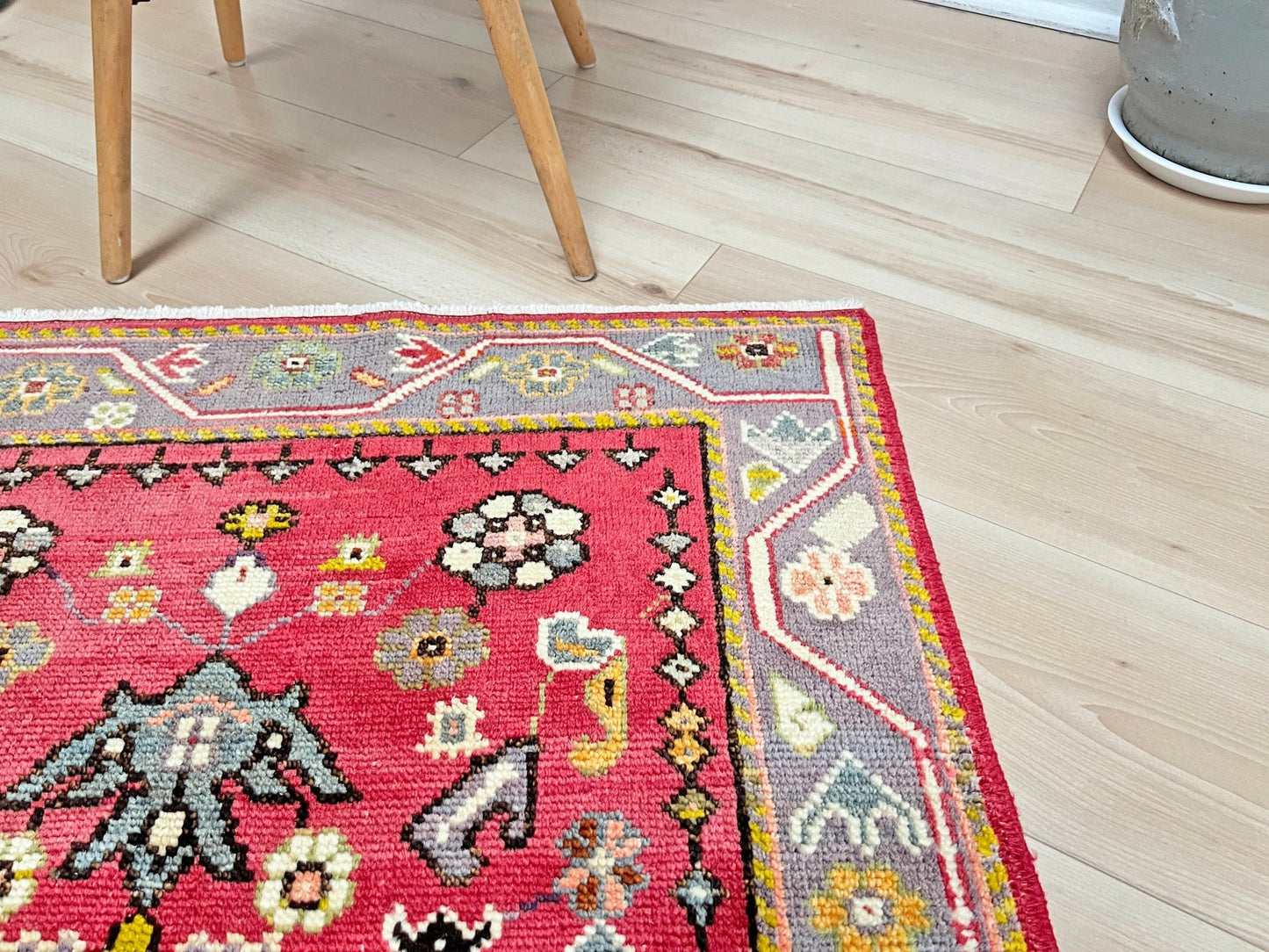 Maden handmade wool vintage turkish mini rug. Turkish rug shop san francisco bay area. Handmade wool rug buy online