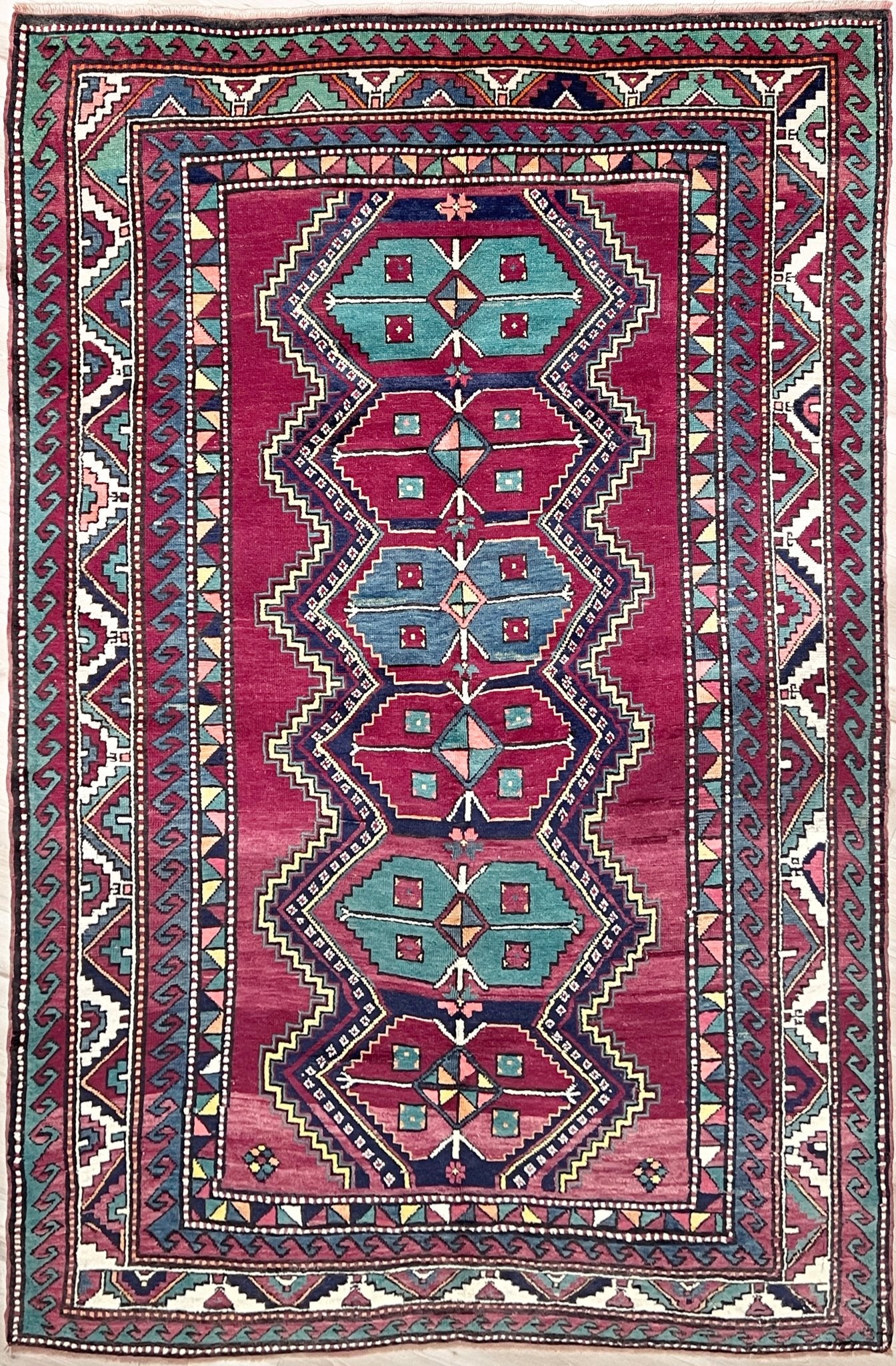 Kazak Caucasian Tribal Vintage Rug Shop San Francisco Bay Area. Buy handmade wool rug online free shipping USA and Canada.