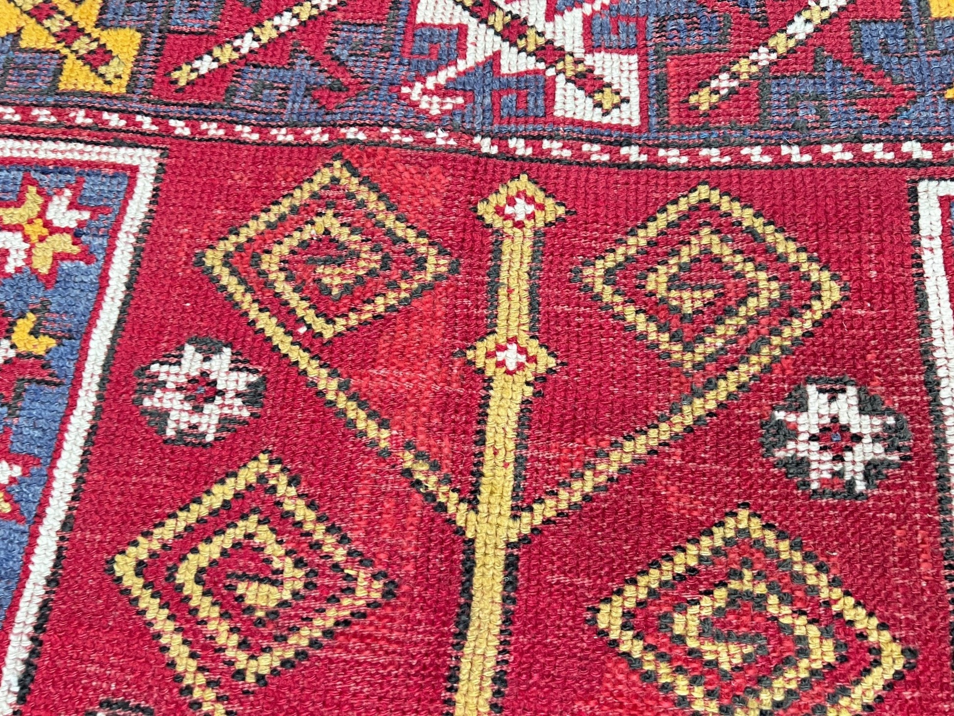 Canakkale vintage turkish rug Handmade wool small rug for nursery living room bedroom Turkish rug shop san francisco bay area