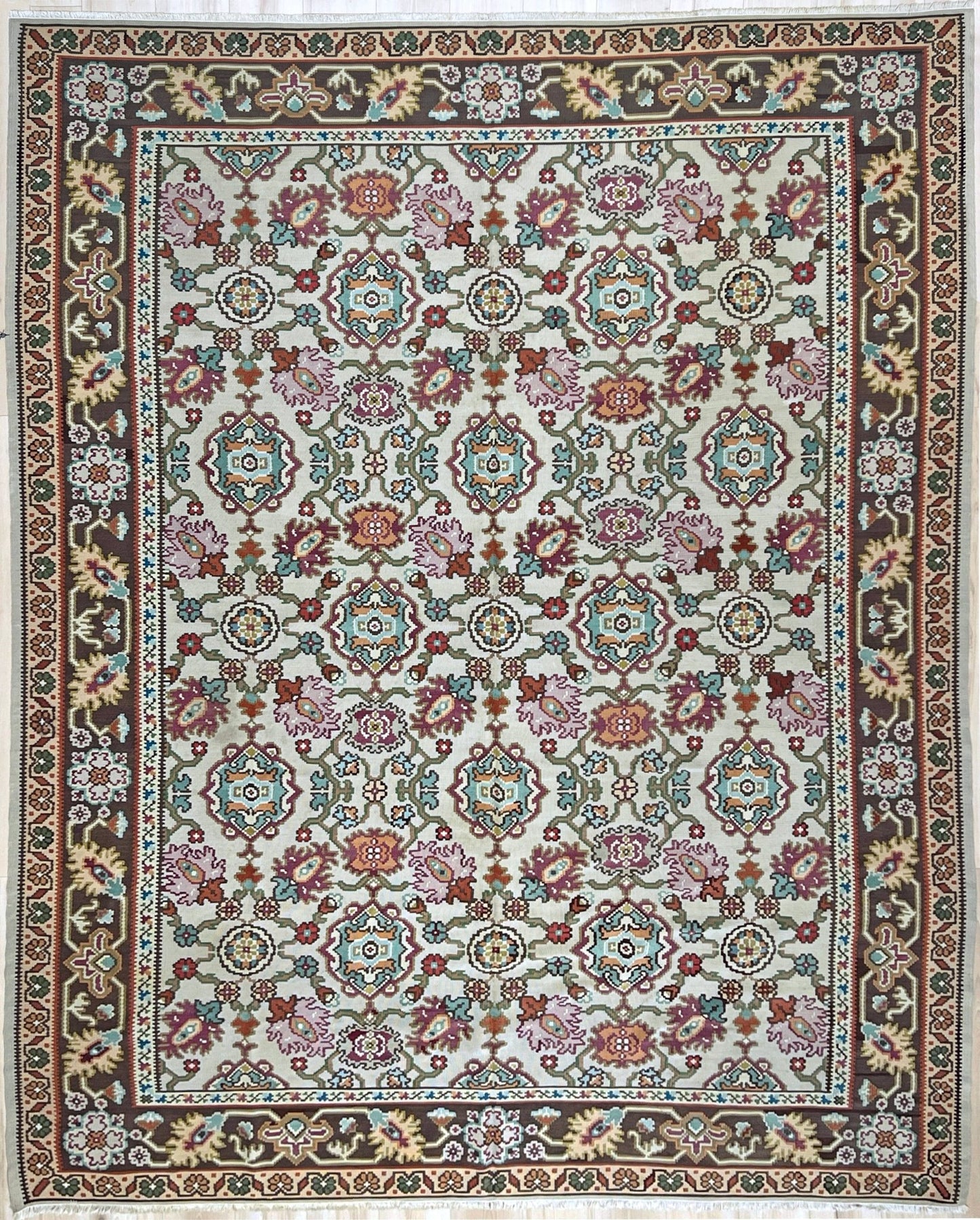 Antique Floral Balkan Turkish kilim rug. Oriental rugs shop san Francisco bay area. Buy Kilim rug online flatweave Canada USA