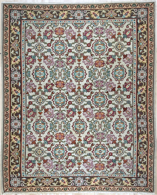 Antique Floral Balkan Turkish kilim rug. Oriental rugs shop san Francisco bay area. Buy Kilim rug online flatweave Canada USA