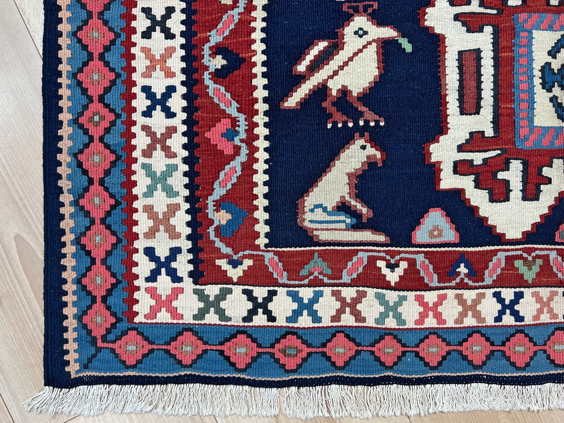 Persian animal design nursery kilim rug shop san francisco bay area. Handmade wool small rug carpet buy online