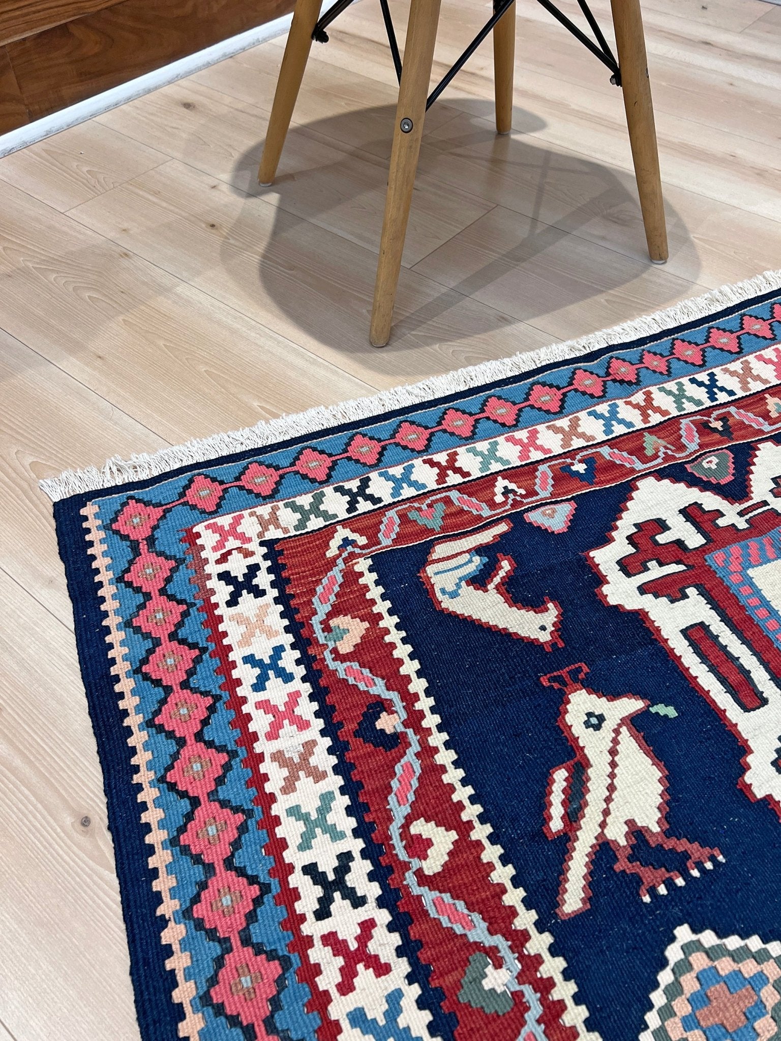 Persian animal design nursery kilim rug shop san francisco bay area. Handmade wool small rug carpet buy online