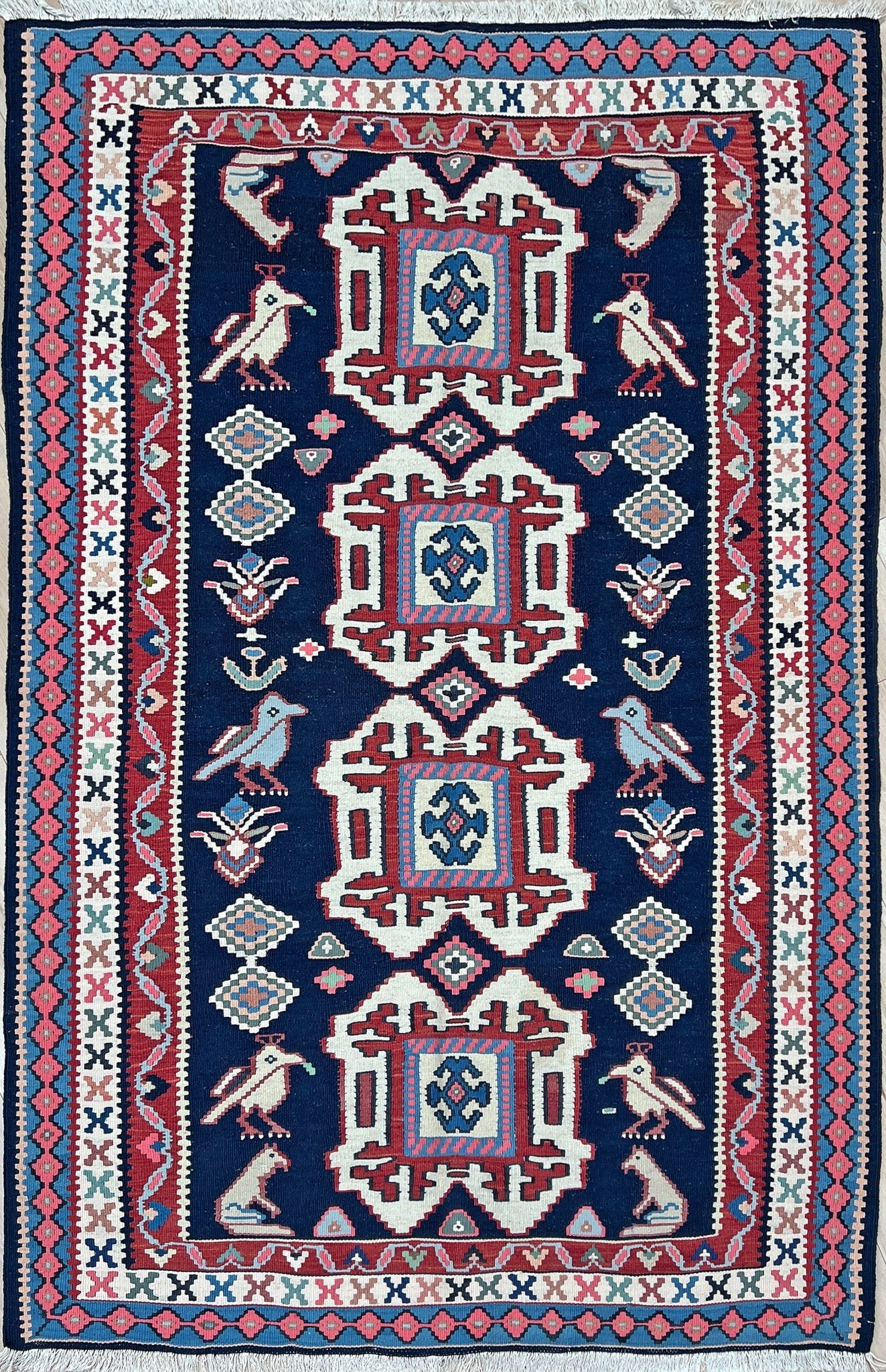 Persian animal design nursery kilim rug shop san francisco bay area. Handmade wool small rug carpet buy online