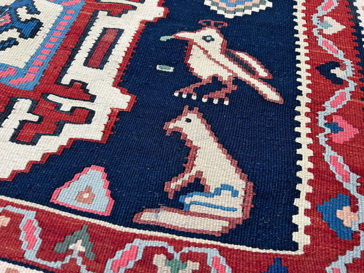 Persian animal design nursery kilim rug shop san francisco bay area. Handmade wool small rug carpet buy online