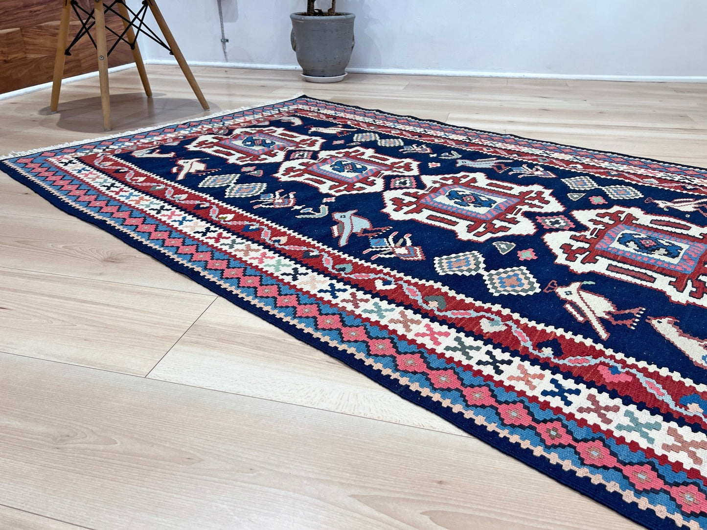 Persian animal design nursery kilim rug shop san francisco bay area. Handmade wool small rug carpet buy online