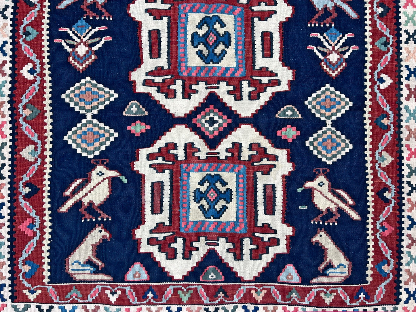 Persian animal design nursery kilim rug shop san francisco bay area. Handmade wool small rug carpet buy online