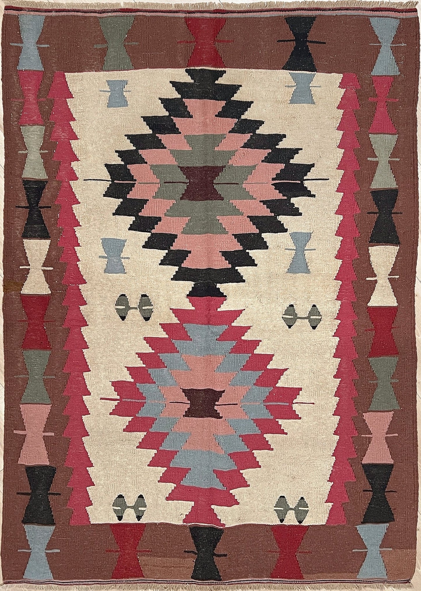 Navajo style flatweave Turkish Kilim rug shop san francisco bay  area. Handmade small wool carpet. Buy handmade rugs online