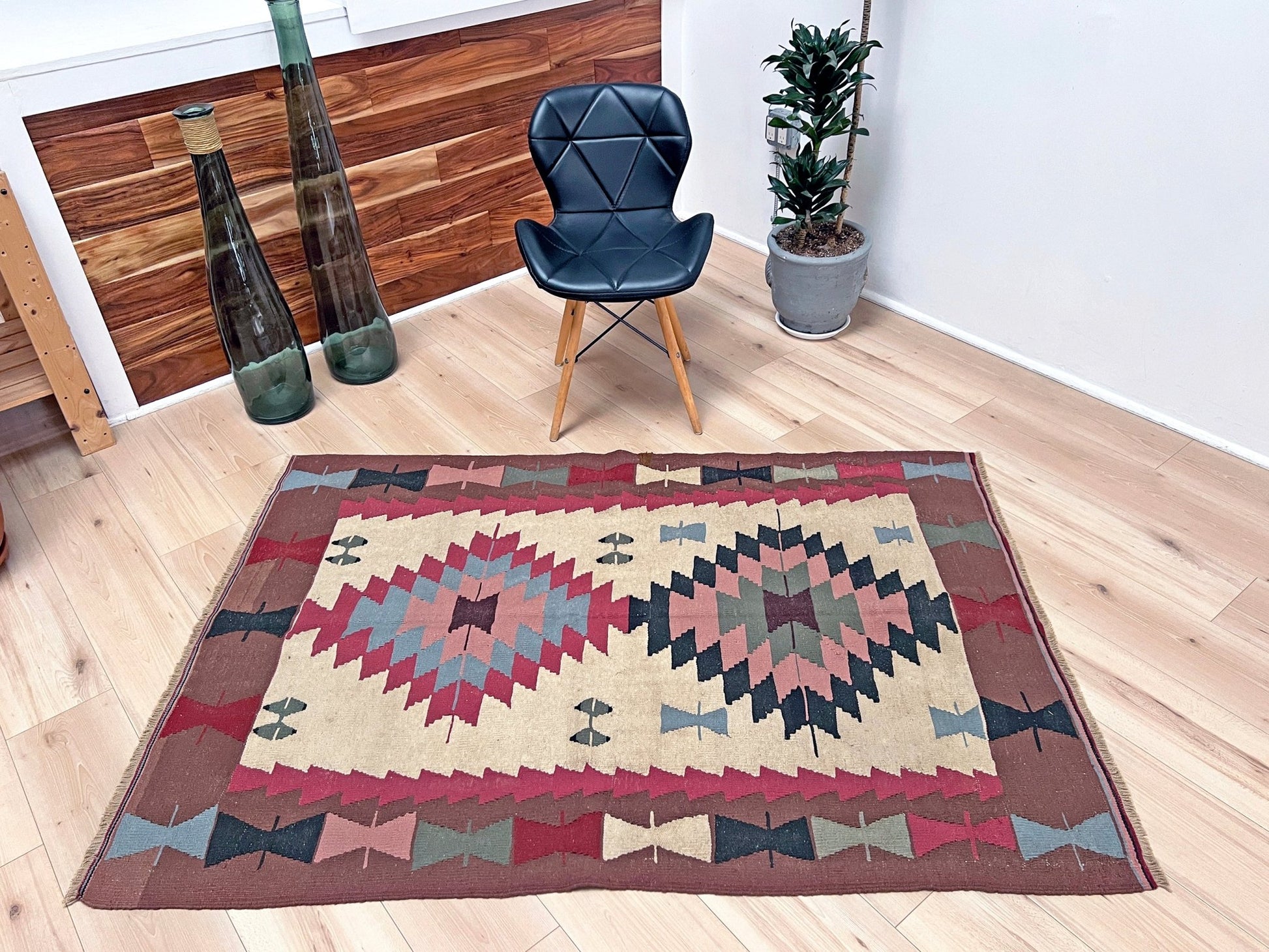 Navajo style flatweave Turkish Kilim rug shop san francisco bay  area. Handmade small wool carpet. Buy handmade rugs online