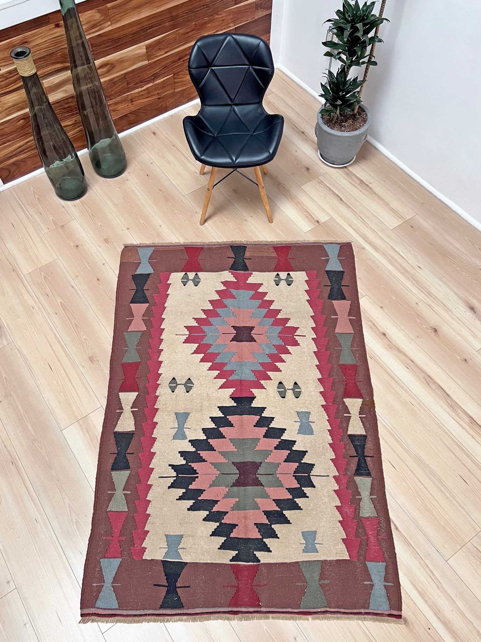 Navajo style flatweave Turkish Kilim rug shop san francisco bay  area. Handmade small wool carpet. Buy handmade rugs online