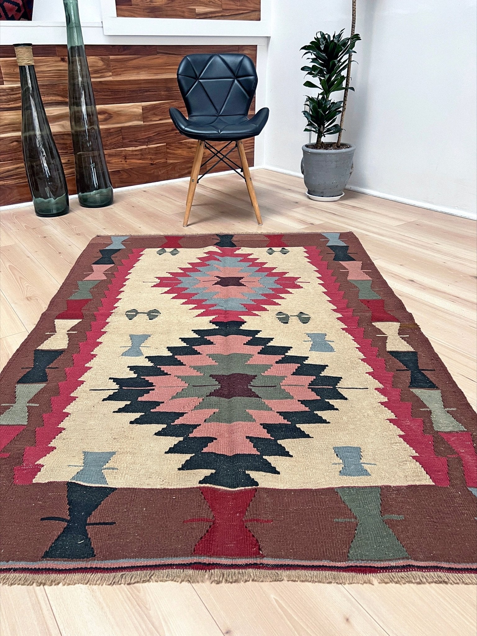 Navajo style flatweave Turkish Kilim rug shop san francisco bay  area. Handmade small wool carpet. Buy handmade rugs online