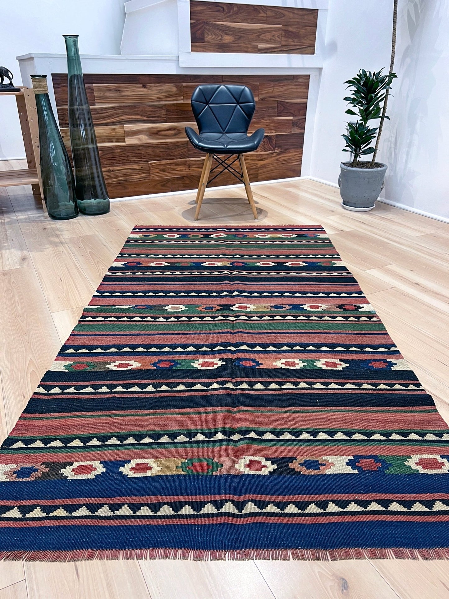 caucasian kilim navajo style flatweave rug. Kilim rug shop san francisco bay area.