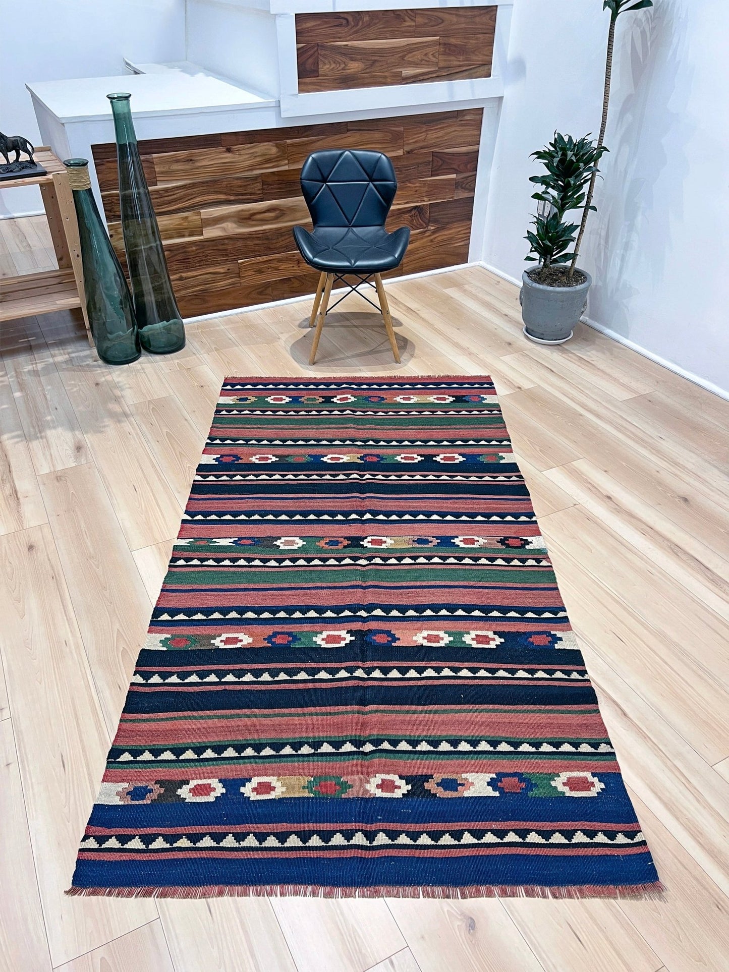 caucasian kilim navajo style flatweave rug. Kilim rug shop san francisco bay area.