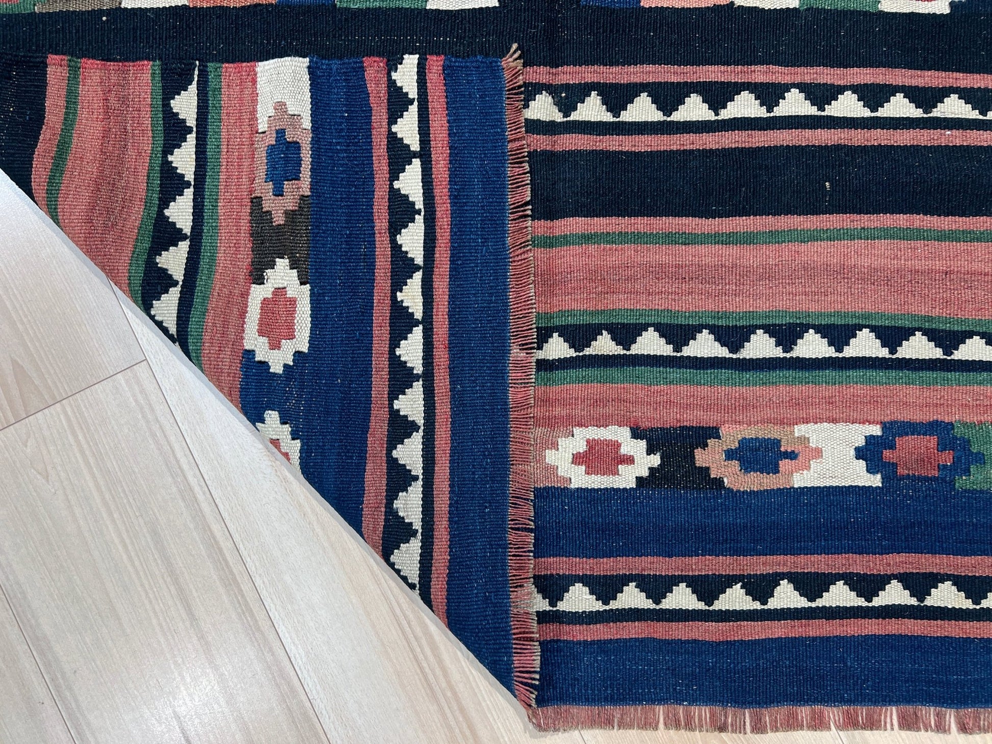 caucasian kilim navajo style flatweave rug. Kilim rug shop san francisco bay area.