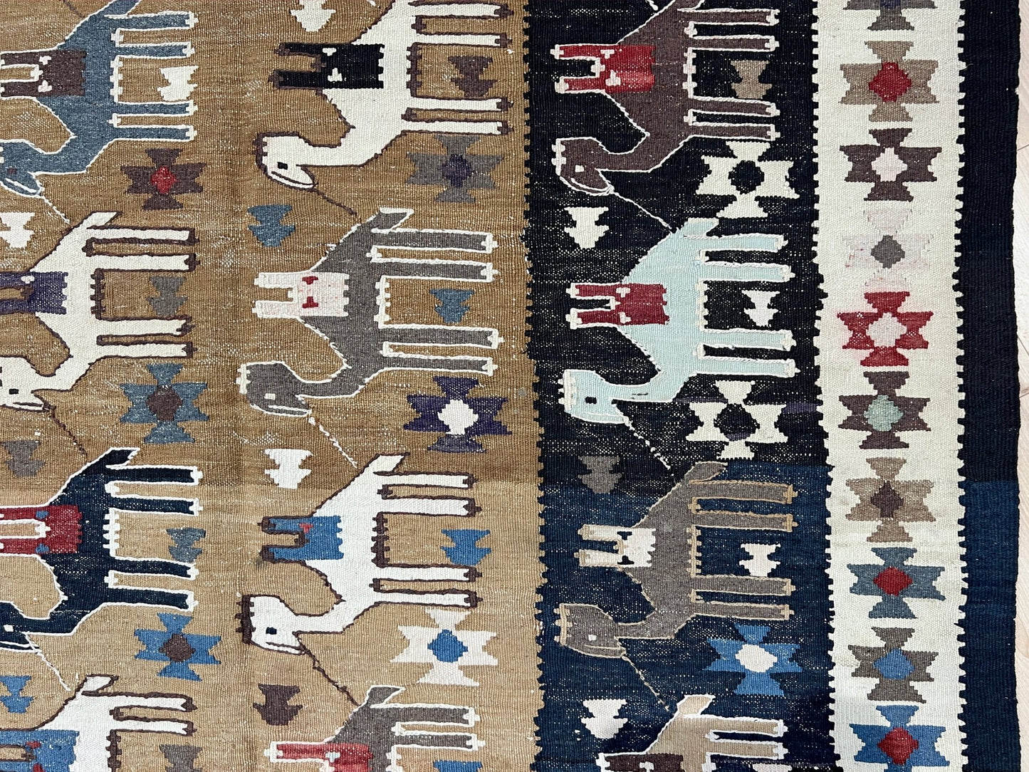  camel caravan persian vintage kilim rug shop san francisco bay area. Oriental rug shop. Buy handmade wool flatweave rug carpet.