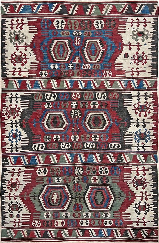 Konya antique turkish kilim rug shop san francisco bay area. Handmade wool rug shop palo alto.  Buy tribal kilim online, vibrant color.
