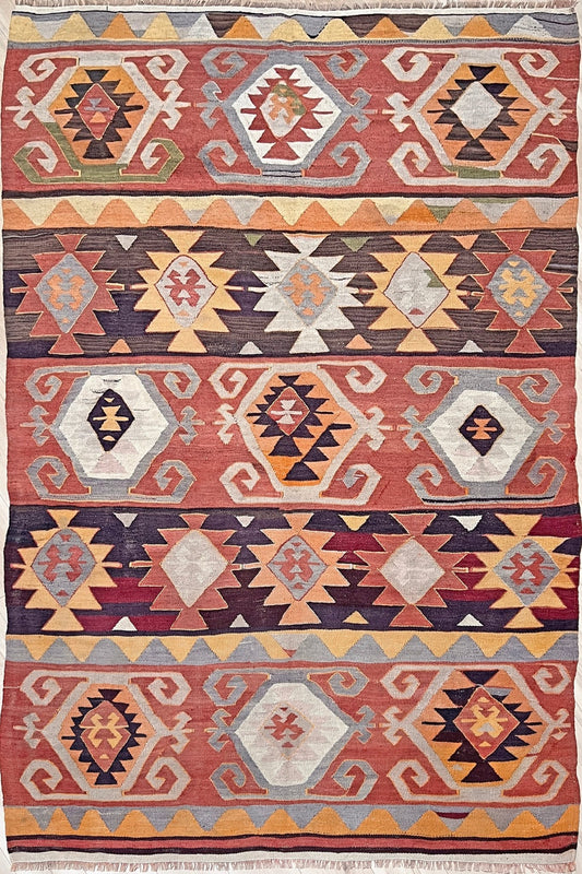 Kayseri Turkish kilim rug shop san francisco bay area. Handmade wool flatweave rug. Buy tribal navajo  style rug online.