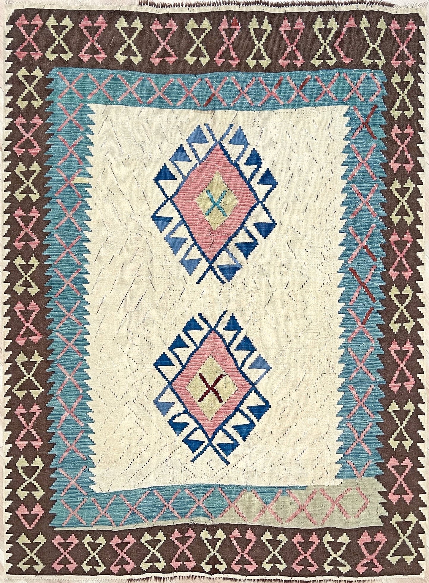 Vintage turkish flatweave kilim rug shop san francisco bay area. 4x6  Handmade wool rug. Buy rug online.