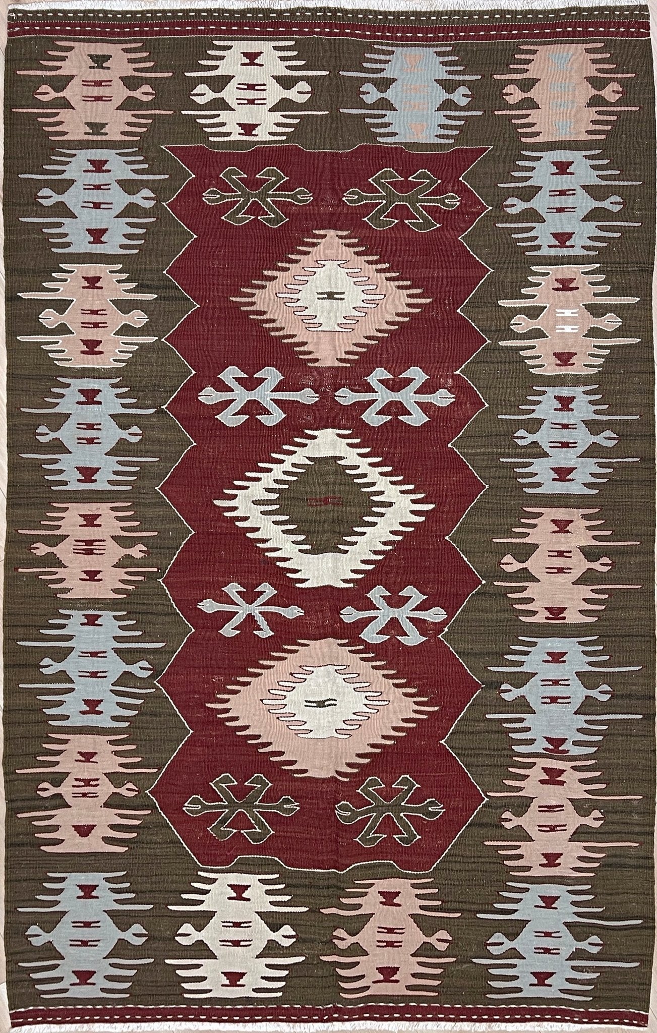 Afyon turkish kilim rug shop. Handmade wool  small flatweave rug shop san francisco bay area.