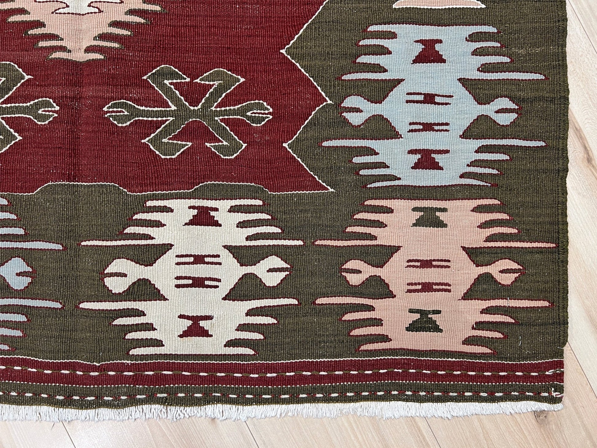 Afyon turkish kilim rug shop. Handmade wool  small flatweave rug shop san francisco bay area.