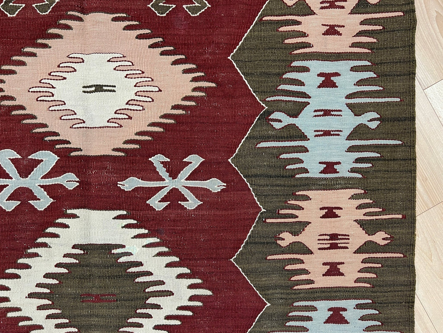Afyon turkish kilim rug shop. Handmade wool  small flatweave rug shop san francisco bay area.