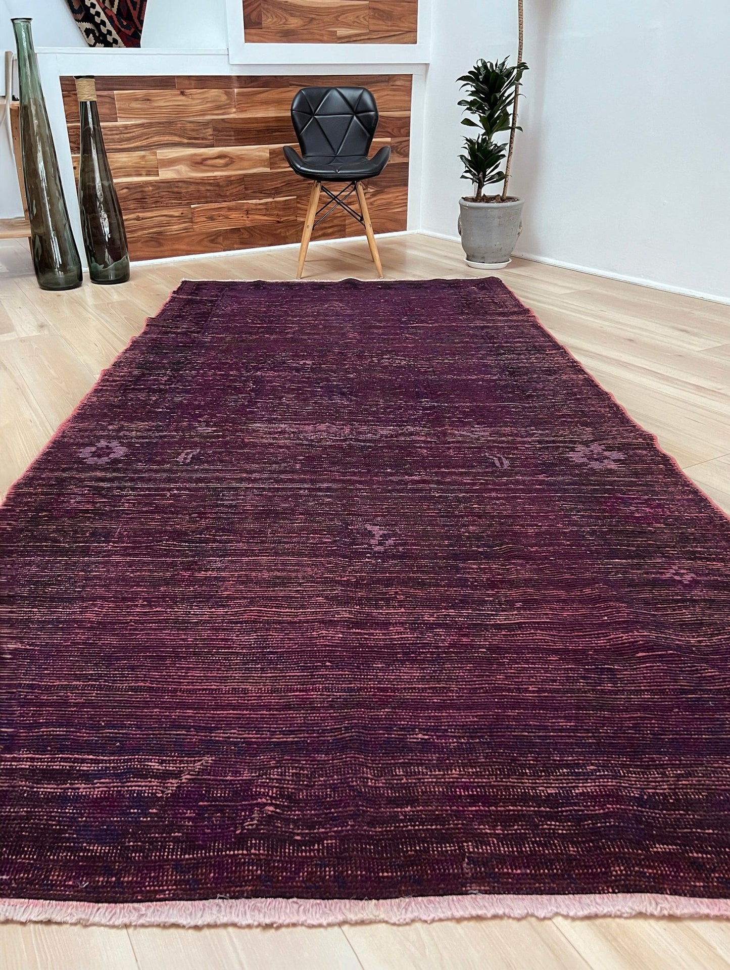 purple overdyed vintage turkish rug shop san francisco bay area